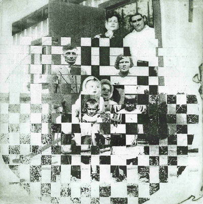 "Interwoven" print collage